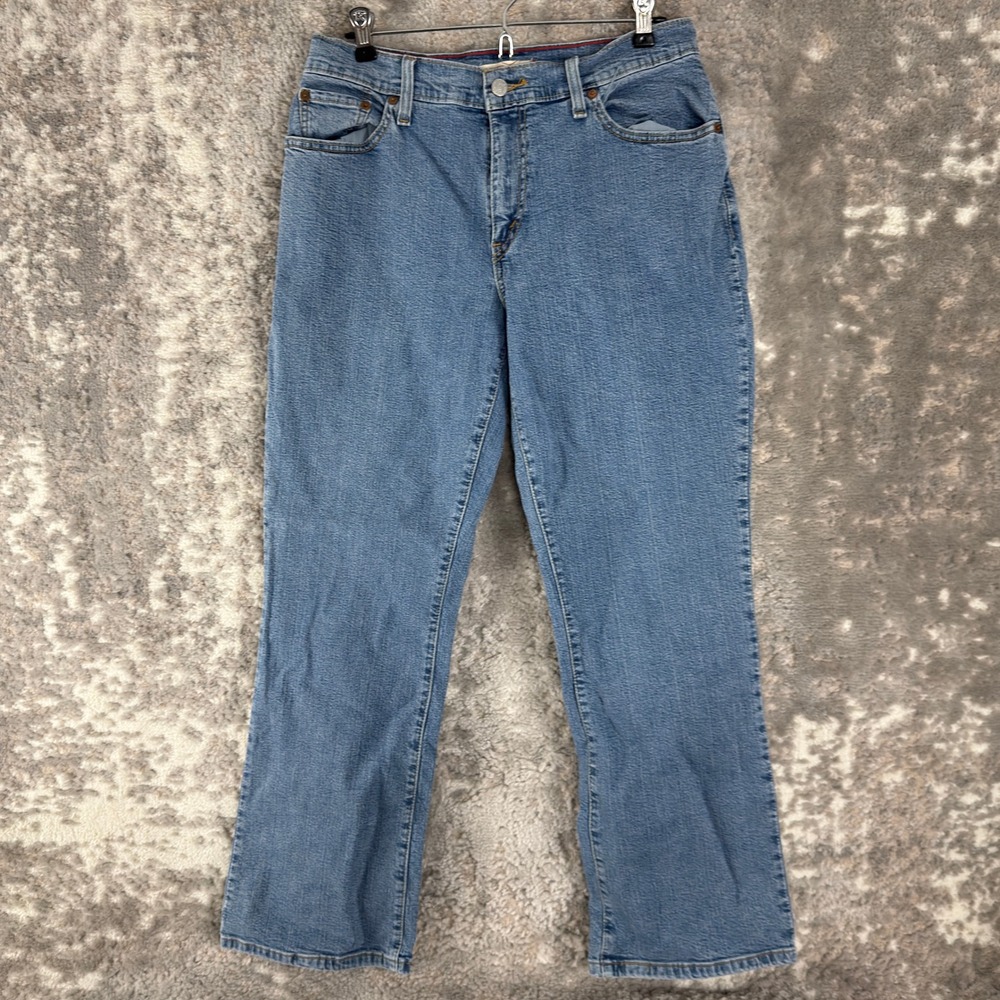 Levi's Size 12M 550 Relaxed Boot Cut Denim Jeans Blue Women